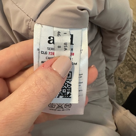 ADD Revolve Down Short Jacket Puffer Coat Blush Taupe Women’s size 8 - Picture 6 of 8